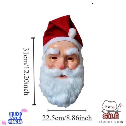 Bộ Mũ và Mặt Nạ Râu Ông Già Noel 3D - Phụ Kiện Cosplay Giáng Sinh Chất Lượng Dành Cho Mọi Đối Tượng, Độc Đáo Và Thú Vị