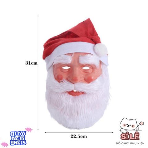 Bộ Mũ và Mặt Nạ Râu Ông Già Noel 3D - Phụ Kiện Cosplay Giáng Sinh Chất Lượng Dành Cho Mọi Đối Tượng, Độc Đáo Và Thú Vị