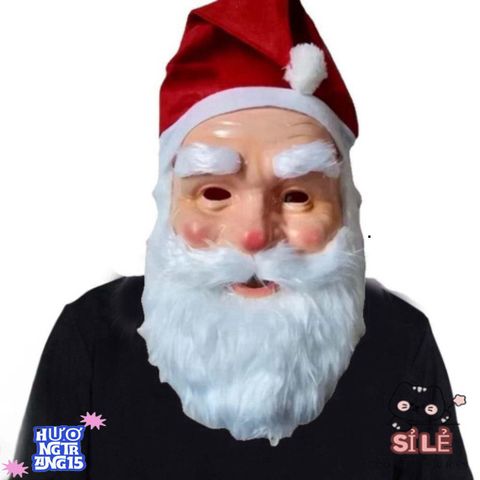 Bộ Mũ và Mặt Nạ Râu Ông Già Noel 3D - Phụ Kiện Cosplay Giáng Sinh Chất Lượng Dành Cho Mọi Đối Tượng, Độc Đáo Và Thú Vị