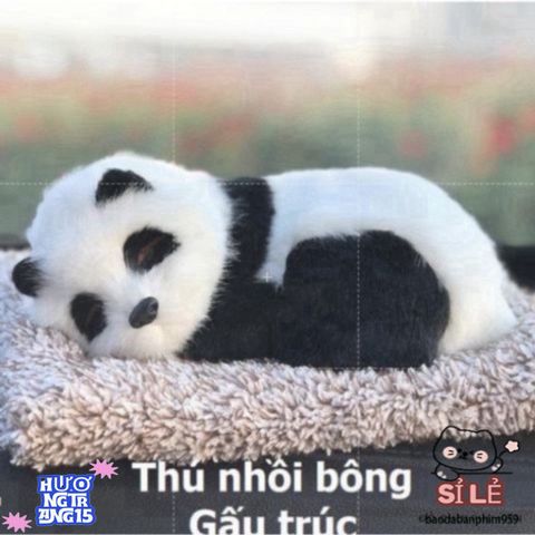 Gấu Bông Khử Mùi Xe Hơi - Thú Bông Than Hoạt Tính Trang Trí Ô Tô Phát Âm Thanh Dễ Thương, Đệm Thú Cưng Thiết Kế Độc Đáo