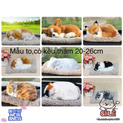 Thú Bông Hút Mùi Than Hoạt Tính - Đồ Trang Trí Chó Mèo Dễ Thương Cho Xe Hơi và Nhà Cửa, Khử Mùi & Tạo Không Khí Trong Lành
