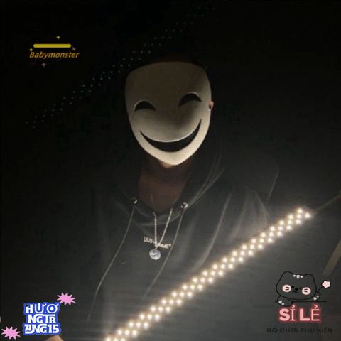 Mặt Nạ Cosplay Đen Trắng Hiruko - Phụ Kiện Thời Trang Anime Đặc Biệt Cho Tiệc Halloween, Sinh Nhật, Sự Kiện Văn Hóa