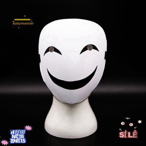 Mặt Nạ Cosplay Đen Trắng Hiruko - Phụ Kiện Thời Trang Anime Đặc Biệt Cho Tiệc Halloween, Sinh Nhật, Sự Kiện Văn Hóa