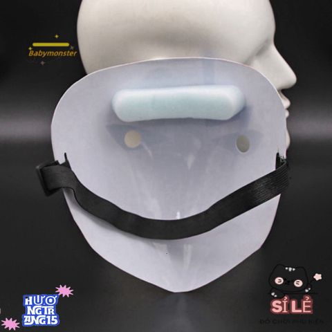 Mặt Nạ Cosplay Đen Trắng Hiruko - Phụ Kiện Thời Trang Anime Đặc Biệt Cho Tiệc Halloween, Sinh Nhật, Sự Kiện Văn Hóa