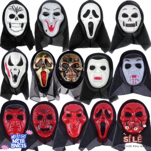 Mặt Nạ Kinh Dị Đen Scream - Phụ Kiện Hóa Trang Halloween Độc Đáo Cho Tiệc Tùng Và Sự Kiện Kỷ Niệm