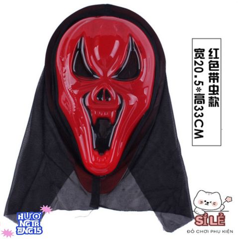 Mặt Nạ Kinh Dị Đen Scream - Phụ Kiện Hóa Trang Halloween Độc Đáo Cho Tiệc Tùng Và Sự Kiện Kỷ Niệm