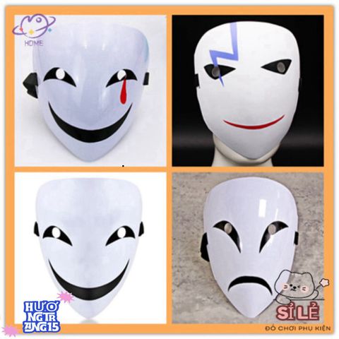 Mặt Nạ Anime Hiruko Black Bullet - Phụ Kiện Cosplay Halloween Độc Đáo, Phong Cách Nhân Vật Nổi Tiếng Từ Anime
