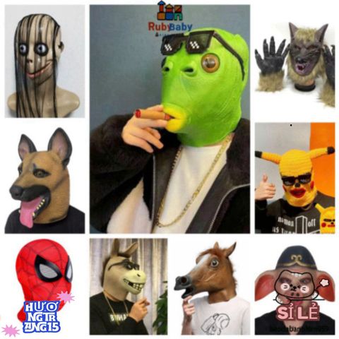 Mặt Nạ Hóa Trang Hình Cá Xanh - Silicone An Toàn, Đặc Biệt Cho Tiệc Halloween, Cosplay Vui Nhộn, Phụ Kiện Thời Trang Thú Vị