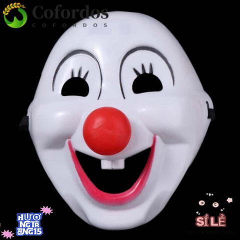 Mặt Nạ Hề Halloween PVC Vui Nhộn - Phụ Kiện Trang Phục Hóa Trang Đáng Sợ Cho Bữa Tiệc Cosplay Gia Đình