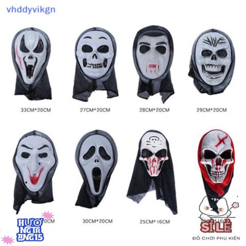 Mặt Nạ Hip Hop Khiêu Vũ Halloween - Phụ Kiện Thời Trang Huyền Bí Cho Tiệc Rave và Biểu Diễn Nghệ Thuật