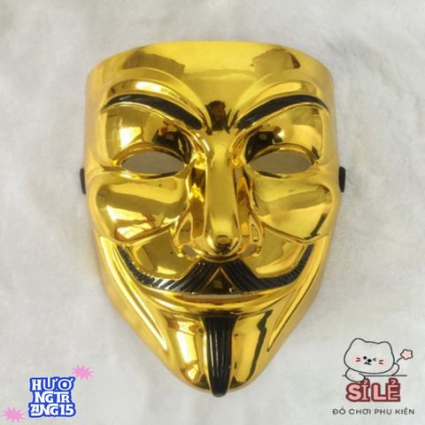 Mặt nạ Hacker Lấp Lánh Kim Tuyến Vàng Bạc - Phụ Kiện Hóa Trang Chú Hề Độc Đáo và Ấn Tượng cho Mọi Dịp Hội hè