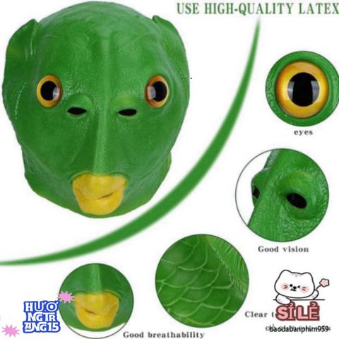 Mũ Đội Đầu Thiết Kế Cá Xanh Nghệ Thuật - Phụ Kiện Tiệc Hóa Trang Halloween, Giáng Sinh Sôi Động