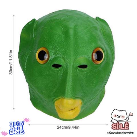 Mũ Đội Đầu Thiết Kế Cá Xanh Nghệ Thuật - Phụ Kiện Tiệc Hóa Trang Halloween, Giáng Sinh Sôi Động