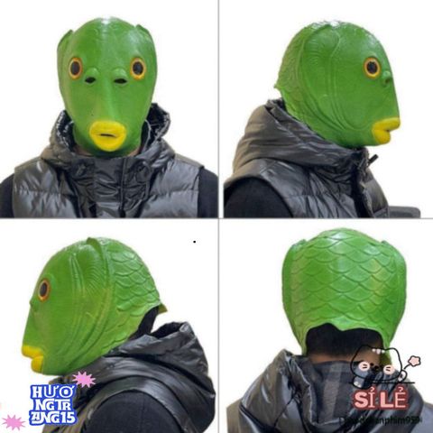 Mũ Đội Đầu Thiết Kế Cá Xanh Nghệ Thuật - Phụ Kiện Tiệc Hóa Trang Halloween, Giáng Sinh Sôi Động