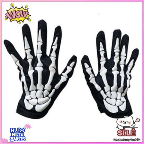 Bộ Trang Phục Thần Chết Halloween 3 Món - Áo Khoác Trùm Đầu & Găng Tay Xương - Lựa Chọn Kinh Dị Hoàn Hảo Cho Bữa Tiệc Ma Quái