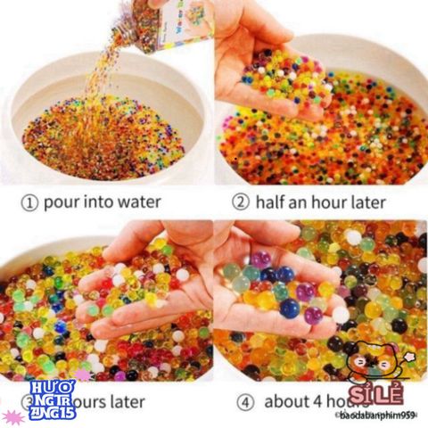 Hạt Nở Tinh Thể 1KG - Trang Trí Slime và Cây Cảnh, Hạt Pha Lê Sáng Tạo An Toàn cho Trẻ Em 5 Tuổi Trở Lên