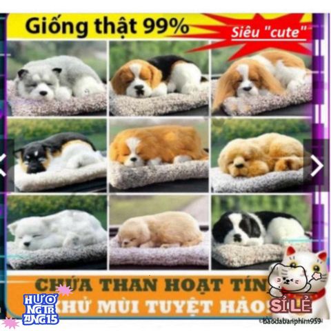 Chó Bông Khử Mùi Than Hoạt Tính - Đồ Trang Trí Ô Tô Dễ Thương, Giải Pháp Làm Sạch Không Khí An Toàn Cho Gia Đình 601120