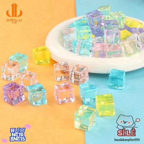 Bộ 10 Viên Đá Dạ Quang DQ-22 - Phụ Kiện Trang Trí Tiểu Cảnh Sen Đá, Hồ Cá và Terrarium, Phát Sáng Đêm Tuyệt Đẹp.