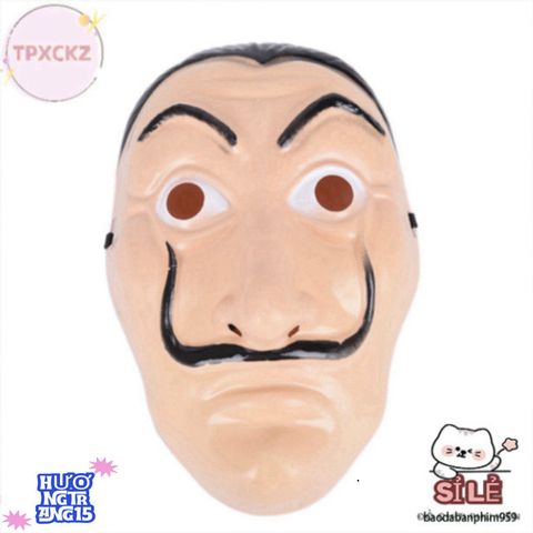 Mặt Nạ V for Vendetta - Phụ Kiện Cosplay Halloween Biểu Tượng Tự Do và Kháng Cách - Thời Trang Hóa Trang Độc Đáo