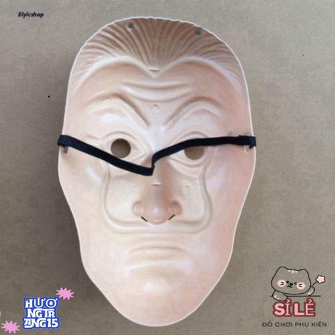Mặt Nạ Queen Salvador Dali - Phong Cách Money Heist - Phụ Kiện Hóa Trang Độc Đáo Cho Halloween Và Tiệc Cosplay