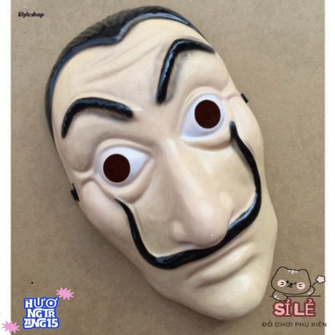 Mặt Nạ Queen Salvador Dali - Phong Cách Money Heist - Phụ Kiện Hóa Trang Độc Đáo Cho Halloween Và Tiệc Cosplay