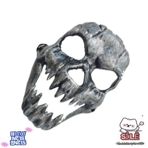 Mặt Nạ Halloween Đầu Lâu Kinh Dị Dành Cho Nam - Phụ Kiện Hóa Trang Đáng Sợ Siêu Thực Cho Tiệc Halloween