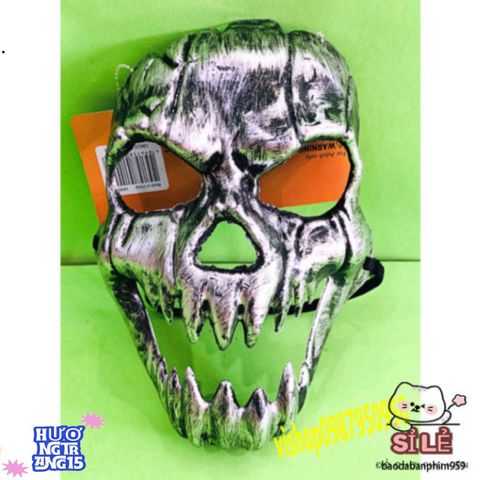 Mặt Nạ Halloween Đầu Lâu Kinh Dị Dành Cho Nam - Phụ Kiện Hóa Trang Đáng Sợ Siêu Thực Cho Tiệc Halloween