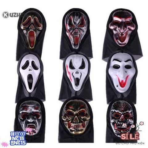 Mặt Nạ Halloween Kinh Dị KUZHEN - Phụ Kiện Cosplay Ma Quái Cho Bữa Tiệc, Lễ Hội - Đầy Ấn Tượng và Bí Ẩn