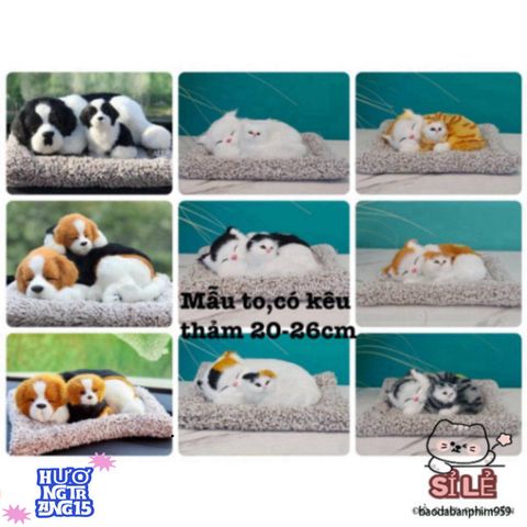 Thú bông khử mùi chó mèo dễ thương với than hoạt tính - Phụ kiện trang trí xe và bàn làm việc, không gian sống trong lành và ấm cúng.