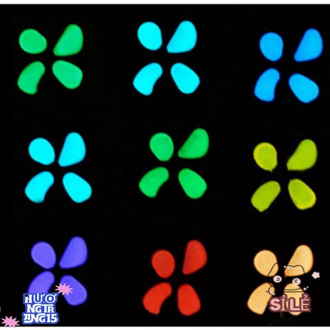 Viên Đá Phát Sáng Dạ Quang 50/100 Cái - Trang Trí Bể Cá Rực Rỡ Ban Đêm - Sỏi Tự Sáng Để Tạo Bầu Không Khí Huyền Bí