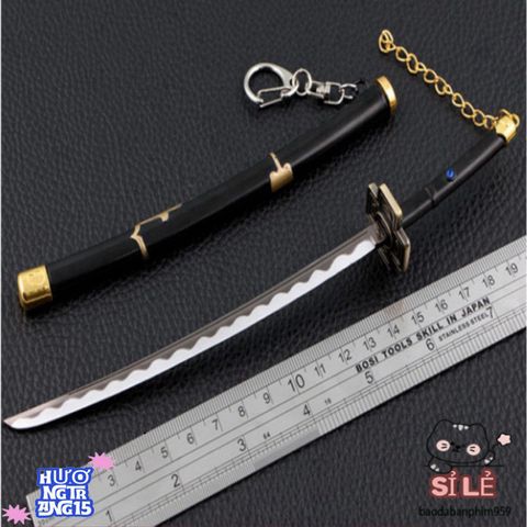 Móc Khóa Zoro Kiếm 22cm - Phụ Kiện Thời Trang One Piece Độc Đáo Cho Fan Anime - Món Quà Ý Nghĩa Và Chất Lượng Cao