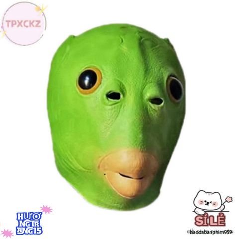 Mặt Nạ Quái Vật Đầu Cá Xanh - Phụ Kiện Halloween Độc Đáo Cho Trẻ Em và Người Lớn - Đồ Chơi Nghệ Thuật Và Trang Trí Tiệc