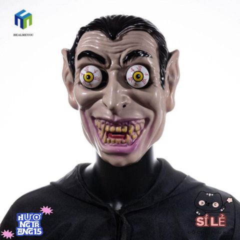 Mặt Nạ Halloween Đầu Lâu HEALMEYOU - Phụ Kiện Cosplay Chú Hề Joker và Zombine, Hiệu Ứng 3D Đáng Sợ