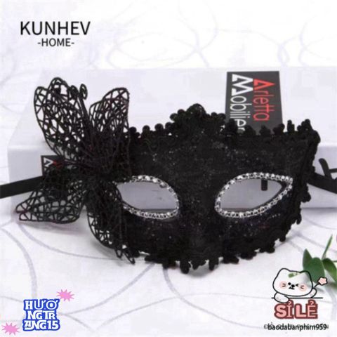 Mặt Nạ Bướm KUNHEV Nửa Mặt Thời Trang - Đồ Hóa Trang Quyến Rũ Cho Tiệc Halloween, Sinh Nhật và Lễ Hội