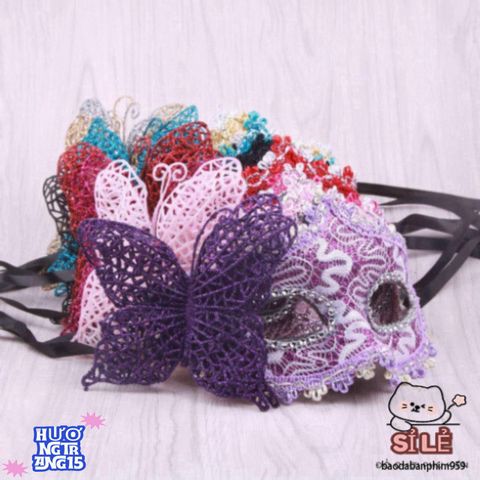 Mặt Nạ Bướm KUNHEV Nửa Mặt Thời Trang - Đồ Hóa Trang Quyến Rũ Cho Tiệc Halloween, Sinh Nhật và Lễ Hội