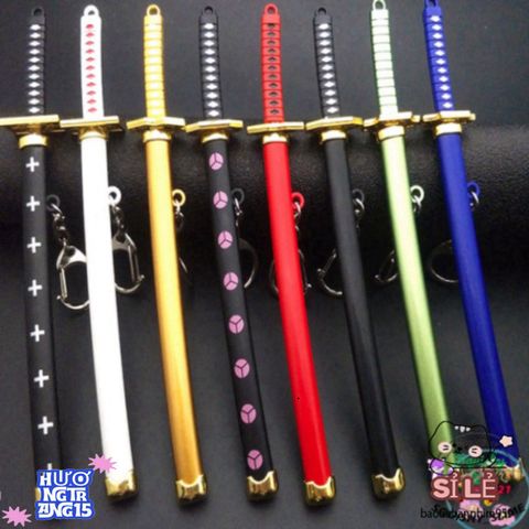 Móc Khóa Kiếm Katana Zoro Law One Piece 16cm - Quà Tặng Độc Đáo Cho Fan Anime, Phụ Kiện Thời Trang Sáng Bóng, An Toàn