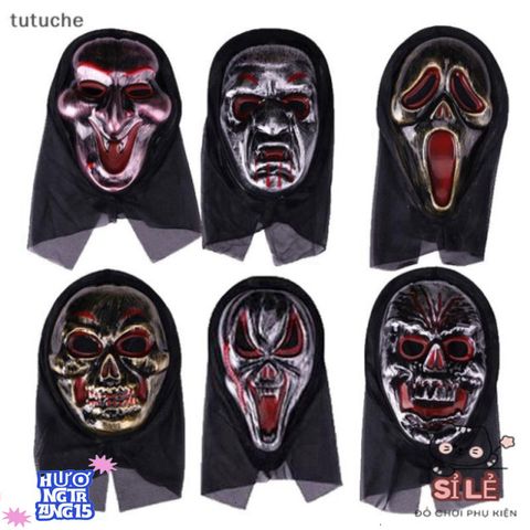 Mặt Nạ Quái Vật Đáng Sợ Halloween - Phụ Kiện Cosplay Ma Quái, Trang Phục Dự Tiệc Hóa Trang Ấn Tượng