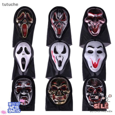 Mặt Nạ Quái Vật Đáng Sợ Halloween - Phụ Kiện Cosplay Ma Quái, Trang Phục Dự Tiệc Hóa Trang Ấn Tượng