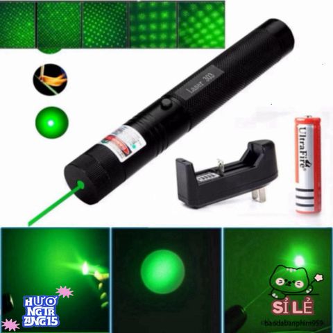 Đèn Laser 303 - Thiết Bị Chiếu Sáng Mạnh Mẽ với Ánh Sáng Xanh, Sử Dụng Đa Năng Cho Giảng Dạy và Khám Phá Thiên Văn