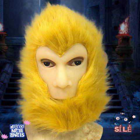 Mặt Nạ Tôn Ngộ Không Khỉ Lông - Phiên Bản Cao Cấp Cho Fan Cosplay Dân Gian và Hoạt Hình Huyền Thoại