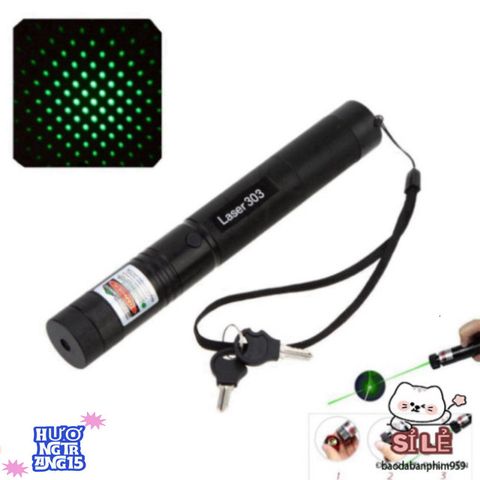 Đèn Pin Laser 303 Chính Hiệu - Tia Sáng Xanh Rực Rỡ, Chống Nước, Chiếu Xa 2km, Dụng Cụ Tiện Ích Cao Cấp Cho Du Lịch, Giảng Dạy, Thuyết Trình