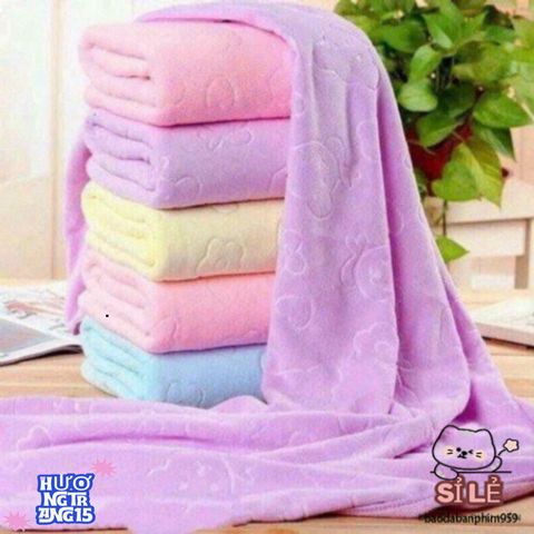 Bộ 5 Khăn Tắm Nhật Bản Cao Cấp 140x70cm – Siêu Mềm Mại, Thấm Hút Nhanh, Màu Sắc Ngẫu Nhiên, Lý Tưởng Cho Gia Đình