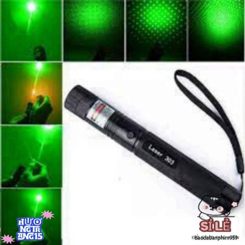 Đèn Pin Laser 303 Siêu Sáng Màu Xanh, Đỏ - Công Nghệ Laser Mạnh Mẽ Cho Du Lịch, Thám Hiểm, Cứu Hộ, Chỉ Dẫn Từ Xa