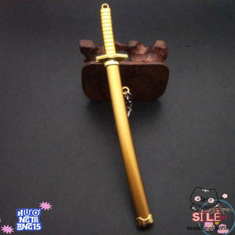 Móc Khóa Kiếm Katana Zoro Law One Piece - Phụ Kiện Thời Trang Anime Nhật Bản, Bền Bỉ và Độc Đáo, Chiều Dài 16cm