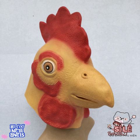 Mặt Nạ Cosplay Gà Con & Gà Trống – Phụ Kiện Hóa Trang Độc Đáo Cho Halloween, Trung Thu, Lễ Hội Thú Vị