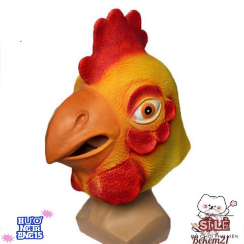 Mặt Nạ Cosplay Gà Con & Gà Trống – Phụ Kiện Hóa Trang Độc Đáo Cho Halloween, Trung Thu, Lễ Hội Thú Vị