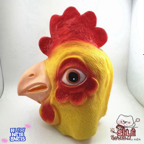 Mặt Nạ Cosplay Gà Con & Gà Trống – Phụ Kiện Hóa Trang Độc Đáo Cho Halloween, Trung Thu, Lễ Hội Thú Vị