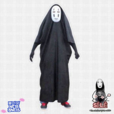 Bộ Hóa Trang Vô Diện - Trang Phục Cosplay Bí Ẩn Cho Halloween - Áo Choàng, Mặt Nạ & Găng Tay Độc Đáo