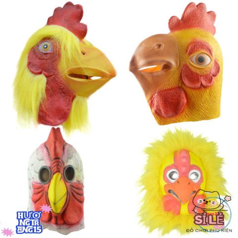 Mặt Nạ Halloween Hình Gà Vàng 3D - Phụ Kiện Hóa Trang Độc Đáo Cho Tiệc Tùng và Sự Kiện Thú Vị