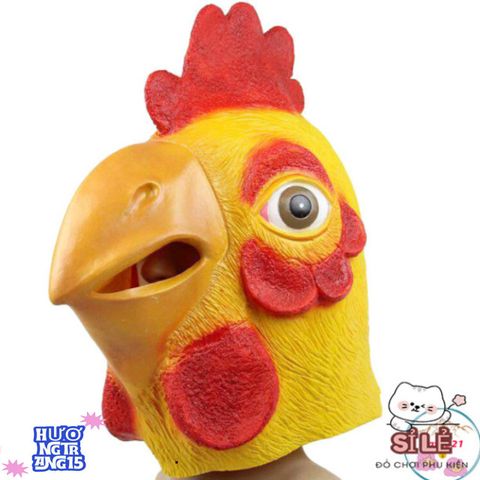 Mặt Nạ Halloween Hình Gà Vàng 3D - Phụ Kiện Hóa Trang Độc Đáo Cho Tiệc Tùng và Sự Kiện Thú Vị